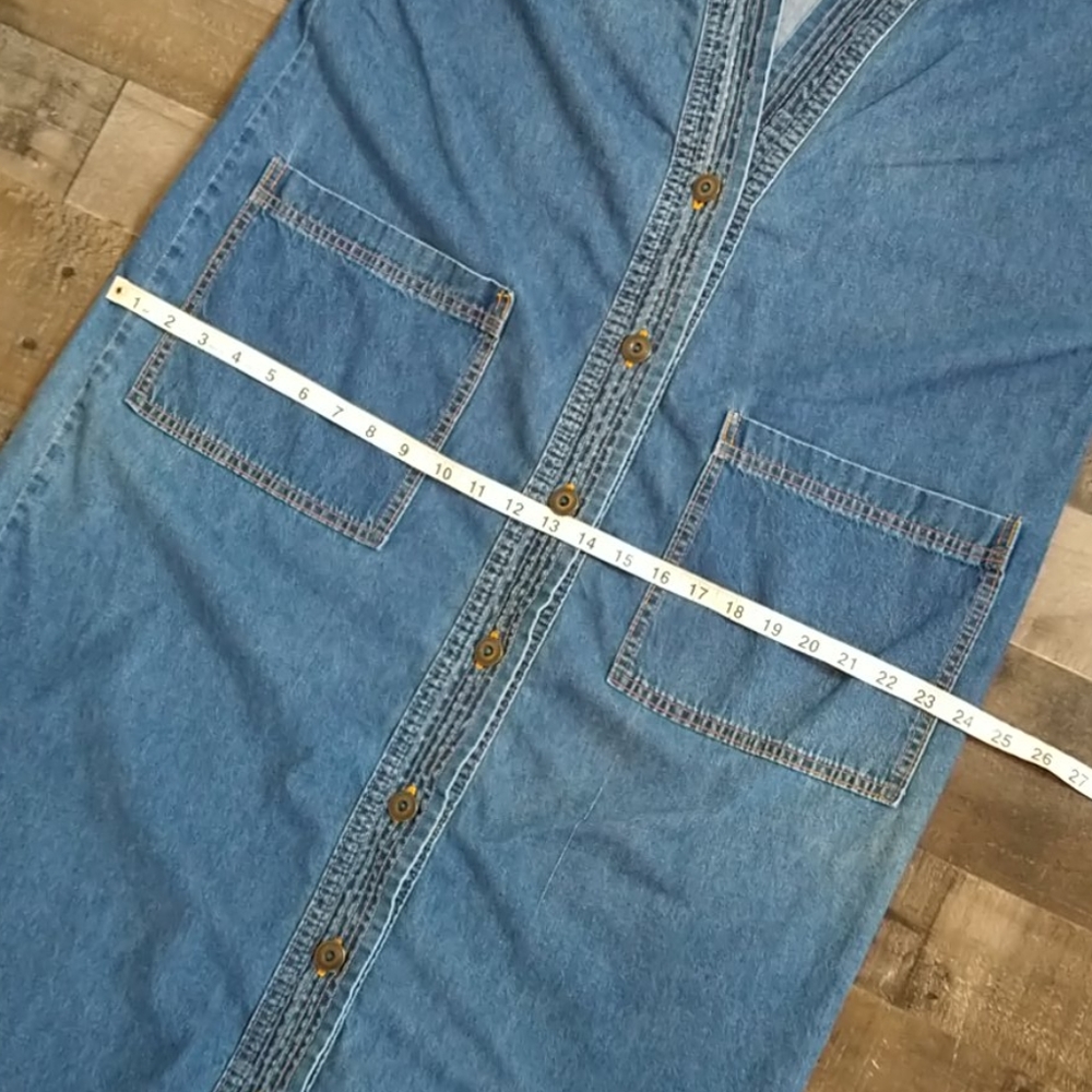 Vintage Orvis Jean Button Up Long Dress - Picture 9 of 12